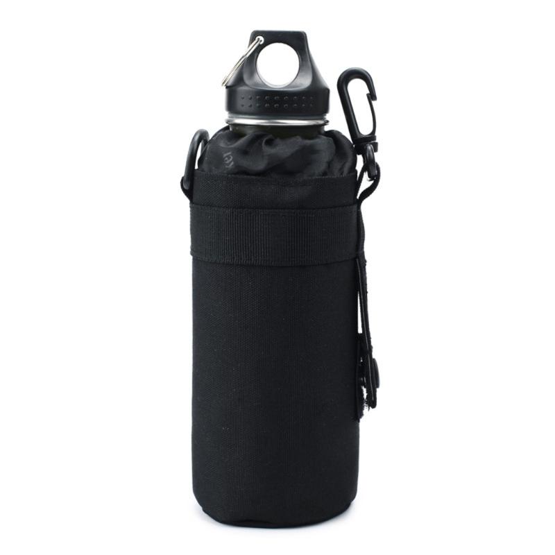 Tactic Water Bottle Pouch Waterproof Molle Bottle Holder Bag Adjustable Webbing Water Bottle Holder Bag with Drawstring