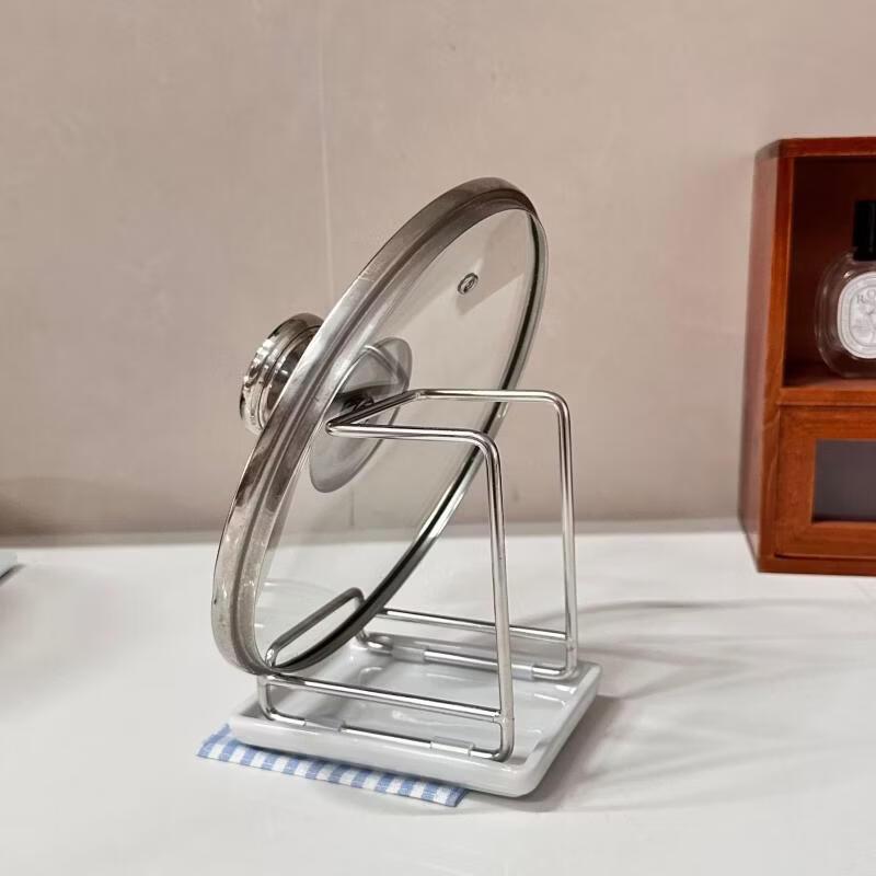 304 Stainless Steel Pot Lid & Cutting Board Holder