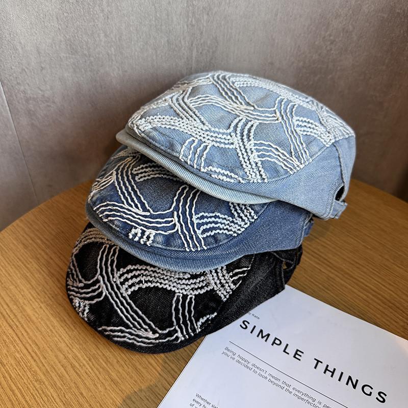 Washable Denim Baseball Cap With Breathable Cotton For Streetwear Style
