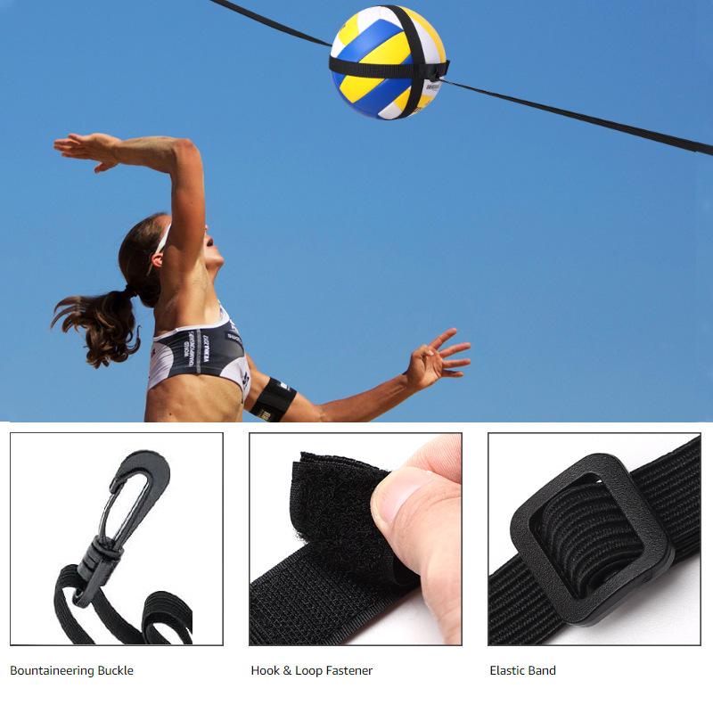 Adjustable Volleyball Training Aid for High Jumps and Spiking Practice