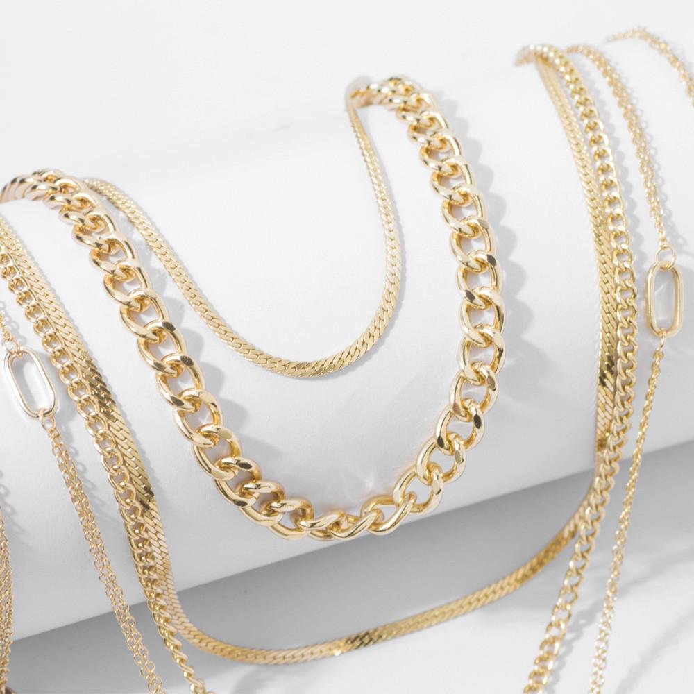 Jewelry Chic Alloy Necklace For Women Featuring Glorious Snake Chain And Pendant