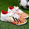 Children's Football Shoes Teens Boys Girls Students Kids TF Shredded Nails Velcro Training