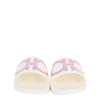 Salvatore Ferragamo Groovy Dual Gancini Slides White