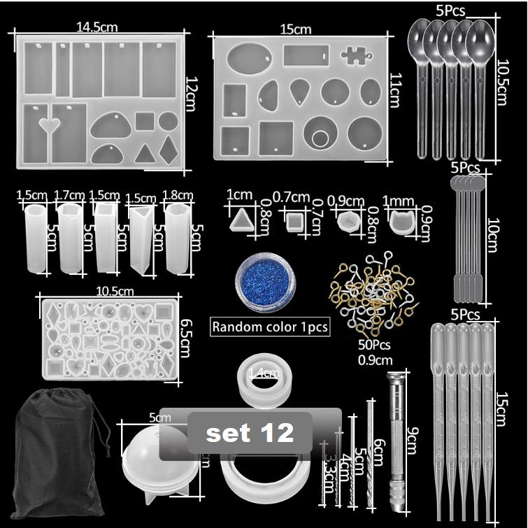 DIY Ornament Mold Silicone Drop Glue Mold Combination Set