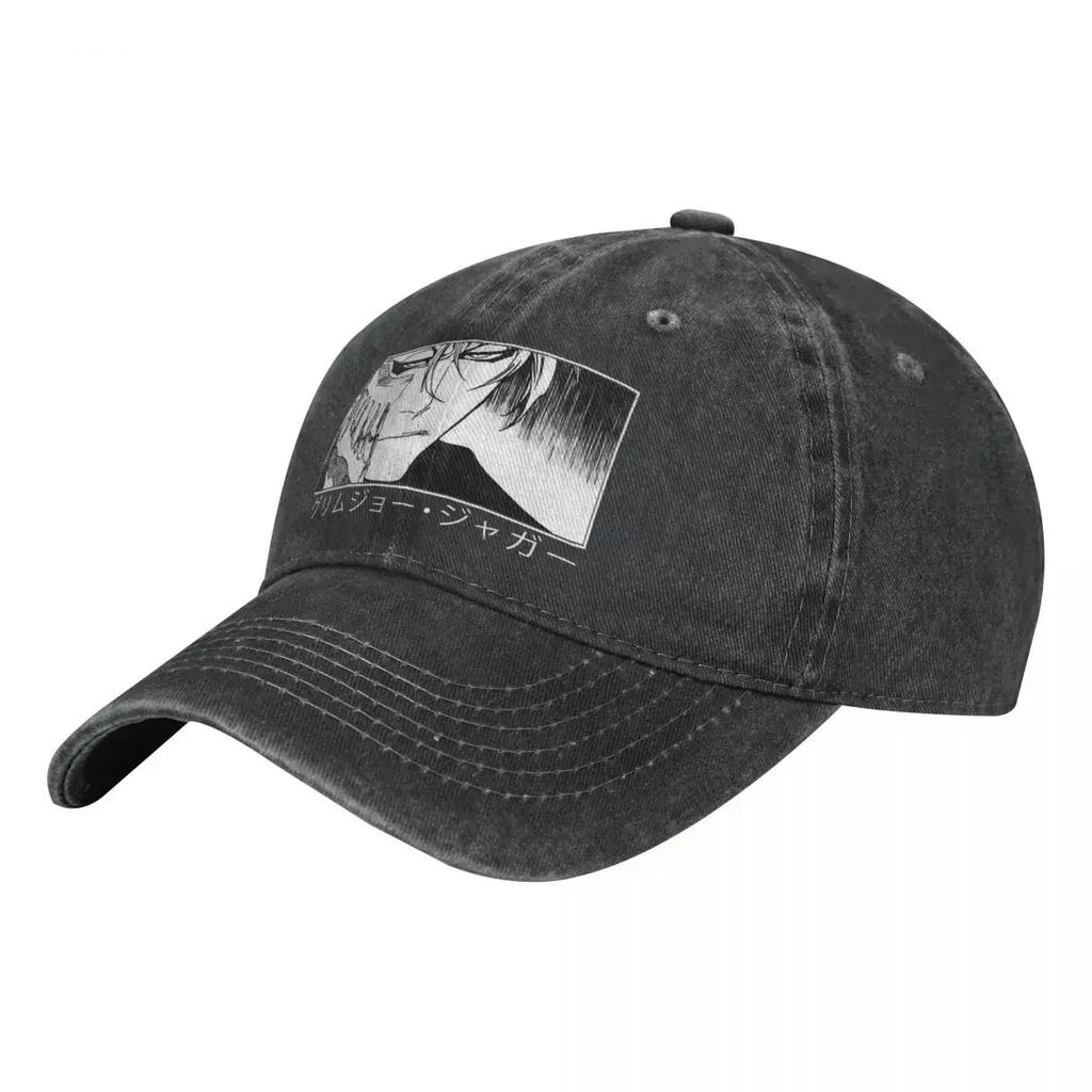 Sommerkappe Sonnenschirm Grimmjow Jaggerjack Hip-Hop-Kappen Bleach Burichi Unisex Anime Cowboyhut Schirmmützen