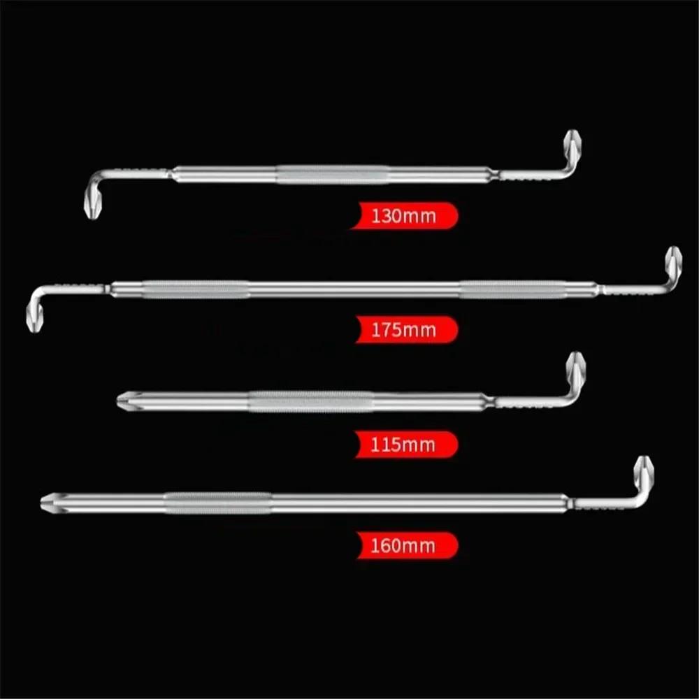 Short Magnetic Right Angle Screwdriver Set Z & L Shape Design for Confined Spaces Ideal for Electronics Repair