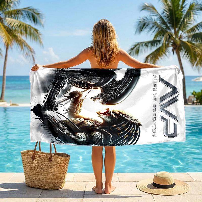 Alien Fashion Beach Towel: Ideal for Summer Adventures Soft, absorbent and quick drying suitable for swimming and bathing