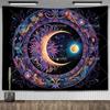 Tarot Tapestry Nordic Flower Series Room Background Cloth Moon Phase Wall Hanging Tapestries Living Room Bedroom Altar Cloths