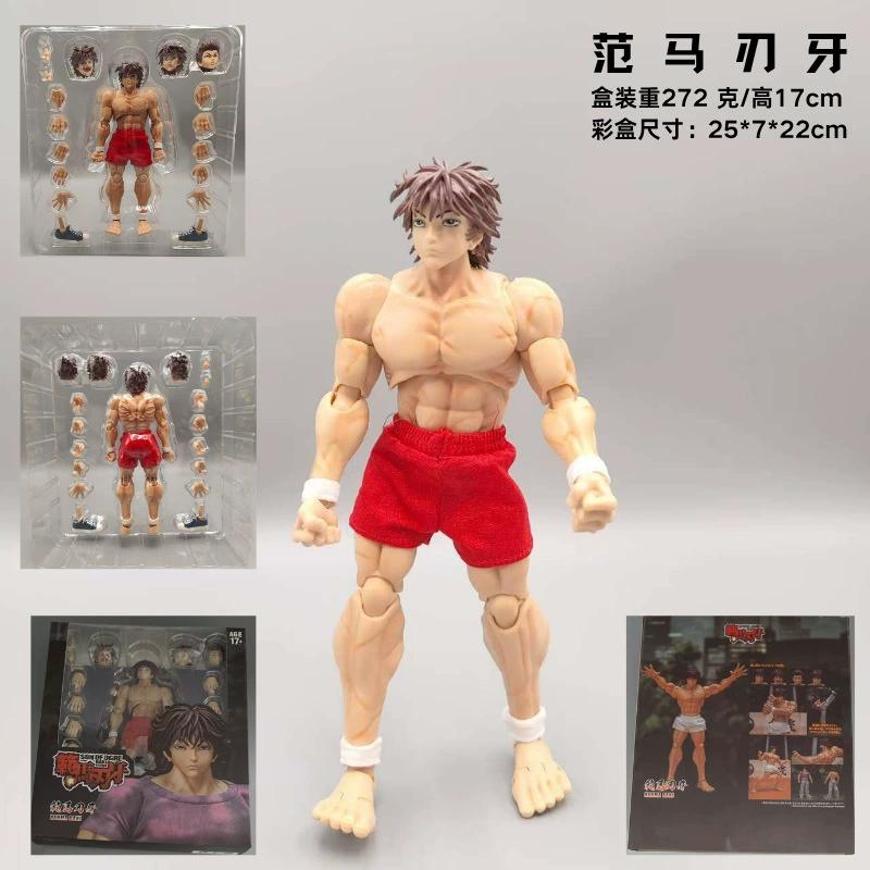 New 3 Styles  1/12 Son Of Ogre Baki Hanma Baki Venue Exclusive Version Action Figures Room Decor Doll Boy Toy Gift Collectible