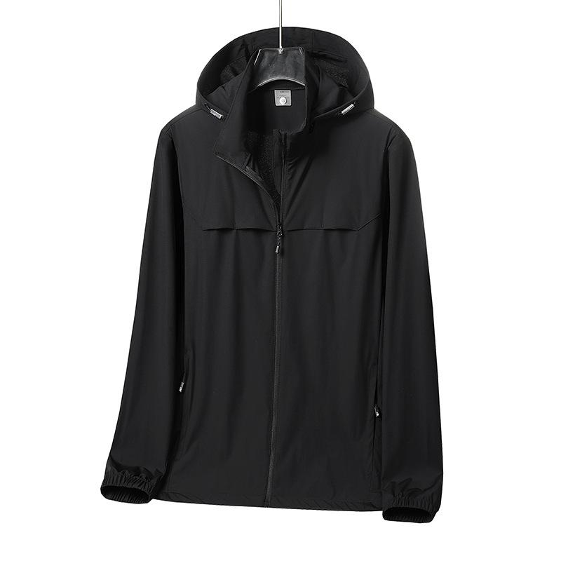 

Одежда из ледяного шелка для защиты от солнца на лето, легкая для улицы, одежда для защиты от солнца с УФ-защитой для мужчин, одежда для рыбалки, одежда для кожи L чёрный