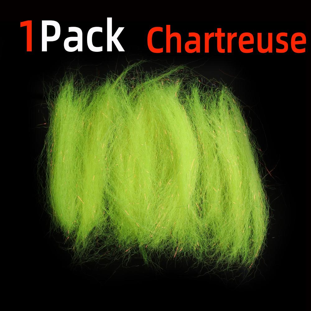 

1 упаковка гофрированного волокна Slinky Fiber Flash Streamer Fiber для мушек Minnow Streamer Flies Saltwater Trout Bass Pike Lure Материал для вязания мушек