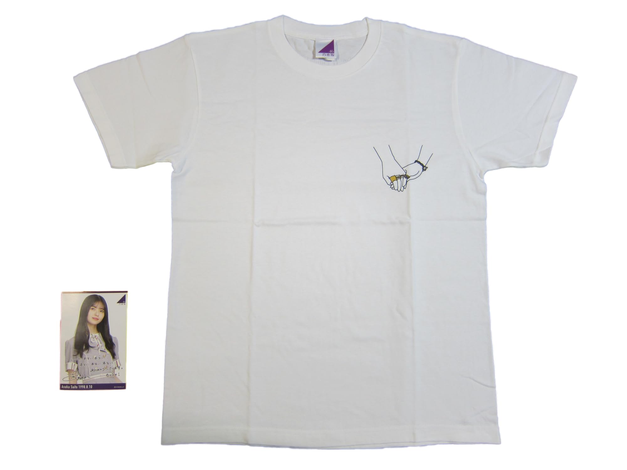 

Nogizaka46 T-shirt, August 2021 Birthday Commemorative T-shirt, Saito Asuka. Includes a member-designed postcard (message will be printed). XL size.