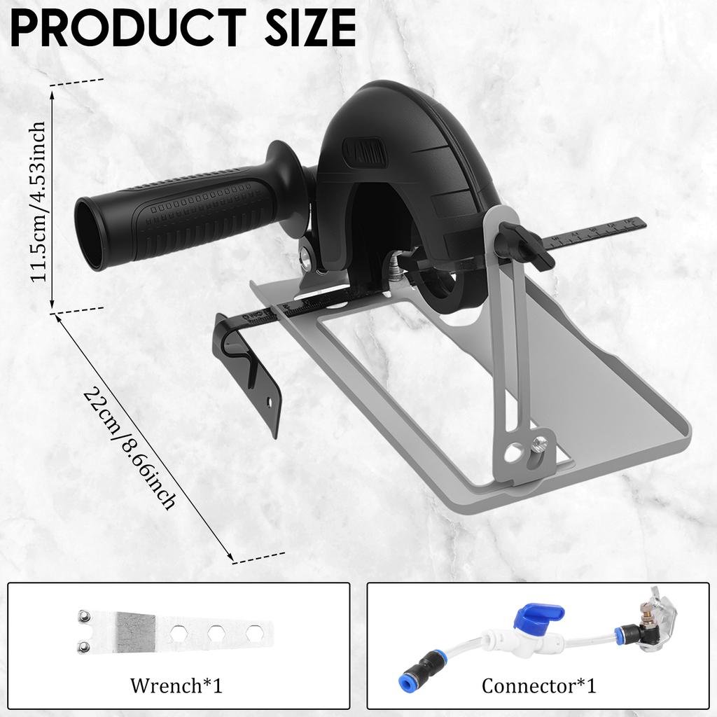 Angle Grinder Holder 45° Adjustable Cutting Machine Slotting Base 0-40mm Cutting Depth Angle Grinder Bracket Precision Angle