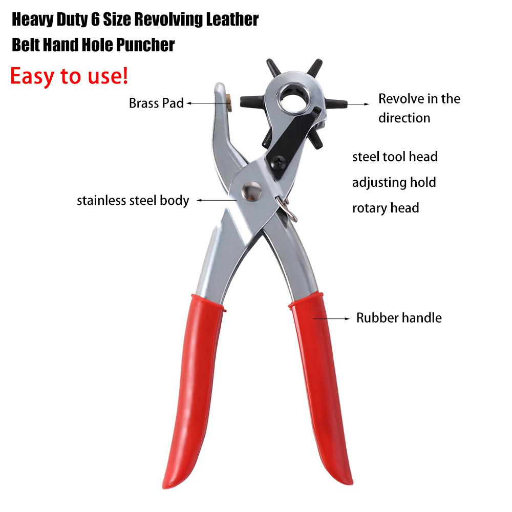 Round Hole Belt Puncher Effortless Punching Pliers Belt Hole Punch Plier  Leathercraft