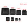 10pcs/pack Plastic Black Blanking End Caps Protector Square/Round Table Chair Foot Pad Furniture Feet Non-Slip Covers