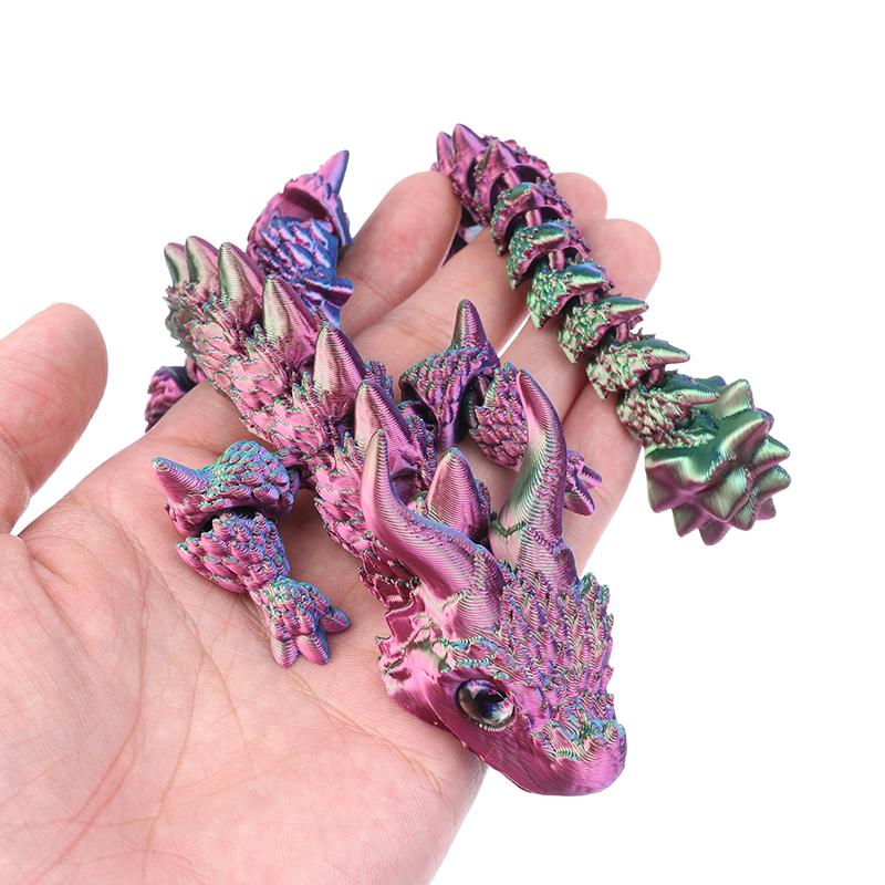 1 Piece Desk Ornament Toy New 3D Print Akatsuki Magic Dragon Model Multi-Joint Movable Creative Table Home Decoration Gift