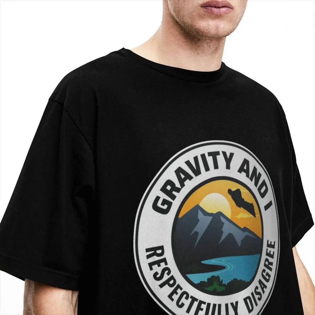 Wingsuit Flying Base Jumping T Shirt Accessories for Men Women Cool Mountain Skydiving Wingsuiting T-shirt Clothing