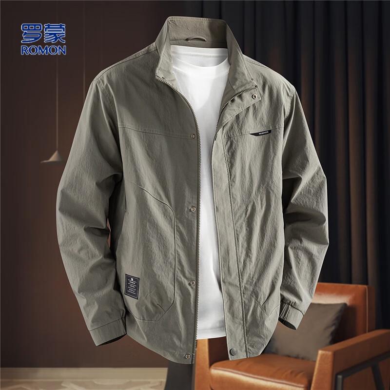 

Luomeng Men s Stand Collar Casual Jacket 3XL