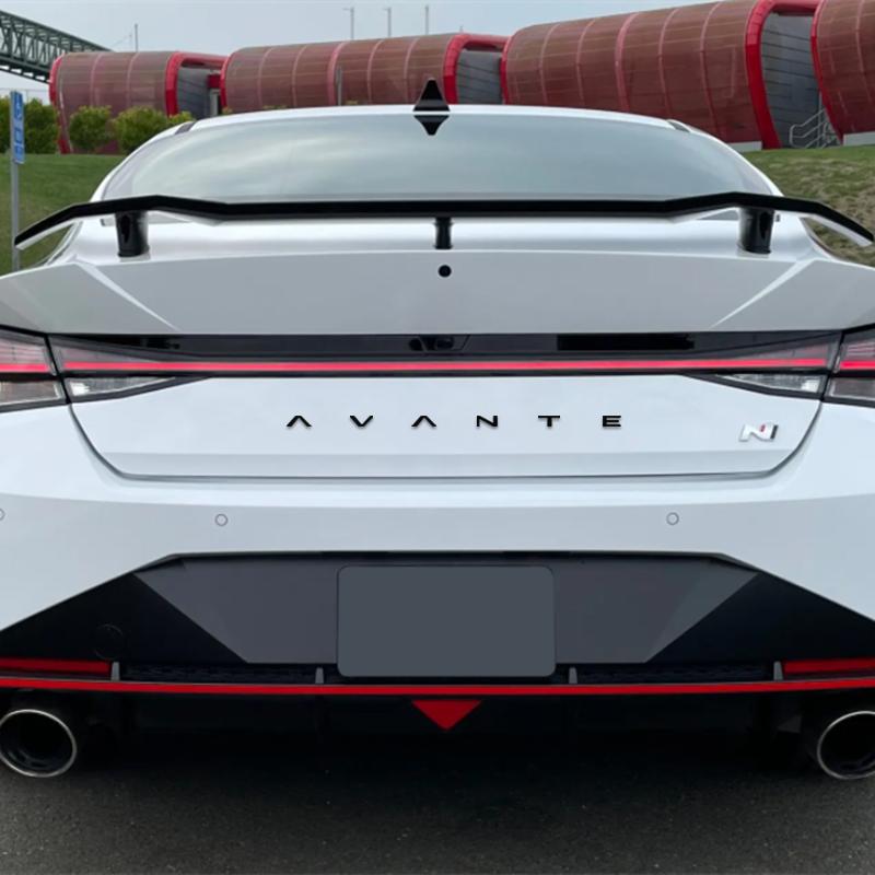 AAWB1 AAPR1 Glossy Black Compatible Compatible for AVANTE Letter Metal Logo Badge 3D Stickers Trunk Emblem Decal Decoration Car Styling Accessories