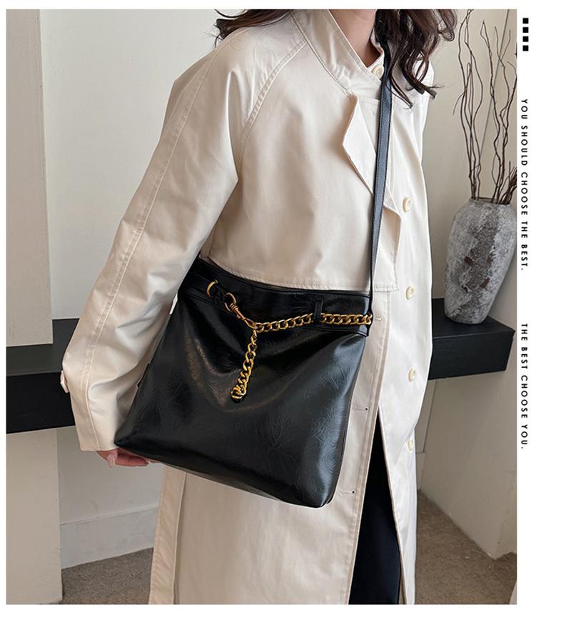 Vintage Women's Bag Large Capacity Student Chain Shoulder Bag Casual Pendulous Messenger Bags New