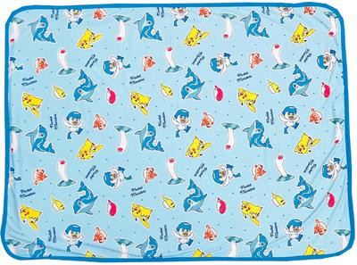 Pokemon Handtuch Decke Sommer Kniedecke Kühl Merchandise Niedlich Cool 70x100cm Blau Pokemon Sharitatsu Umi Diguda Nami Delfin Charakter