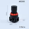 AR2000 Air Control Pressure Gauge Compressor Relief Regulator Regulating Valve Treatment Units With Gauge Adjustable