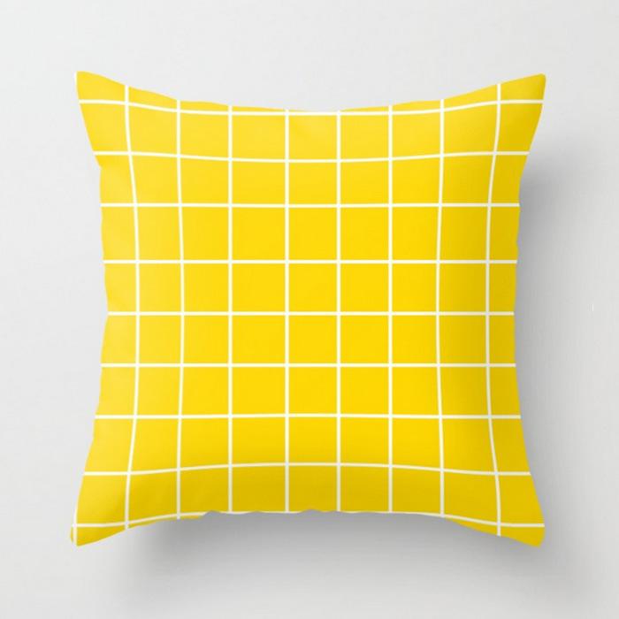 45x45cm Geometric Yellow Giraffe Animal Design Throw Pillow Cover Sofa Office Seat Car Lumbar Cushion Cushion Cover Home Decor