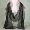 Detachable Sheer Chiffon Long Flowing Arm Streamers Tie On Wide Fairy Sleeves For Hanfu Dance Cosplay Photoshoot