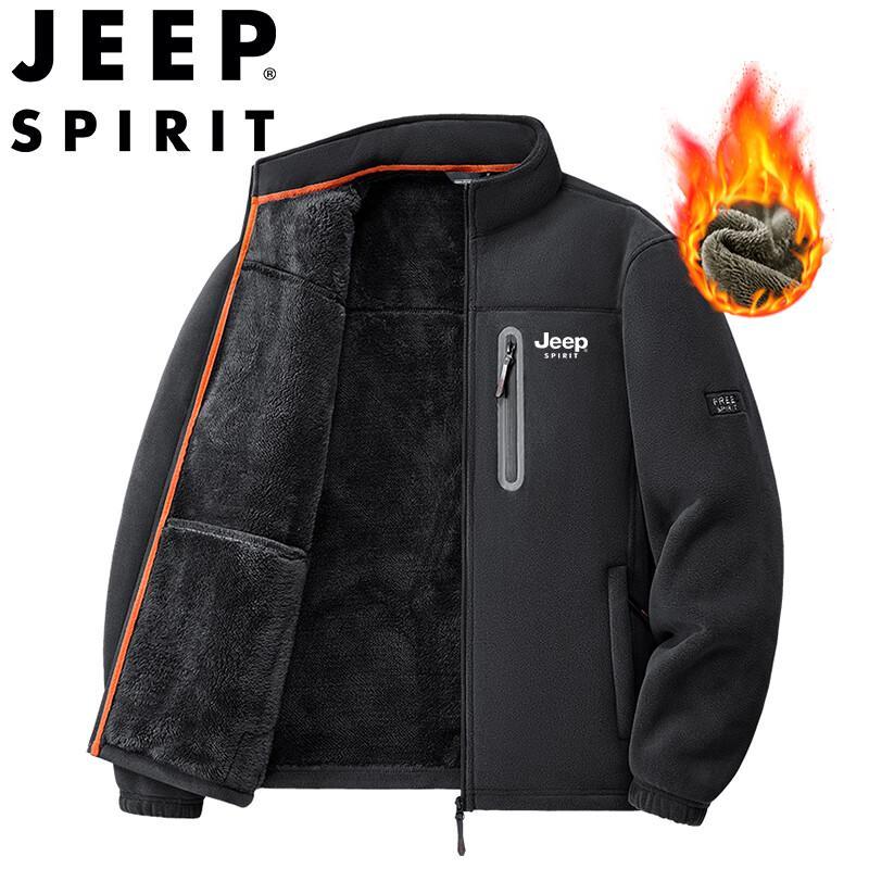 

JEEP SPIRIT Men s Fleece-Lined Stand Collar Jacket XL