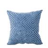 Flocking Geometric Strips Pattern Throw Pillow Cover without Filling Home Decoration
