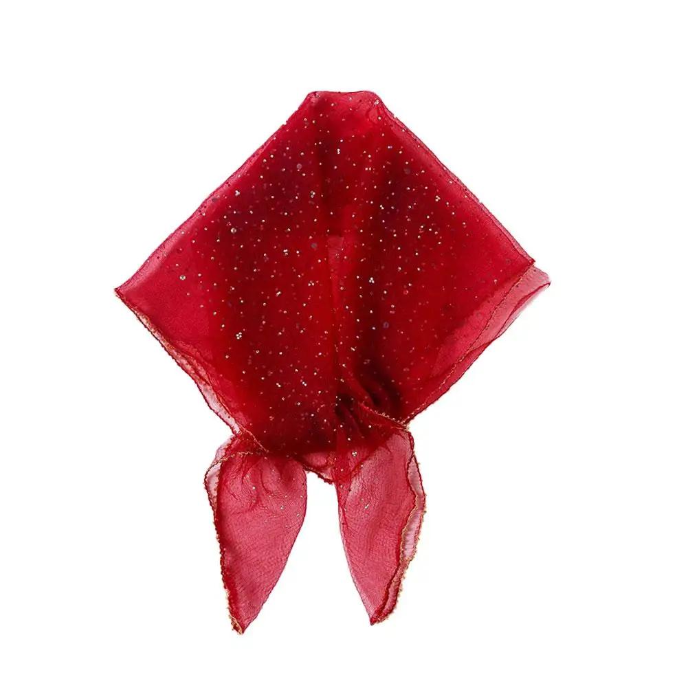 Foulard Femme Fashion Bufandas Women Muslim Hijab Sequin Lace Sheer Shawl Headscarf Tulle Mesh Femme Scarf Veil Musulman V3L1