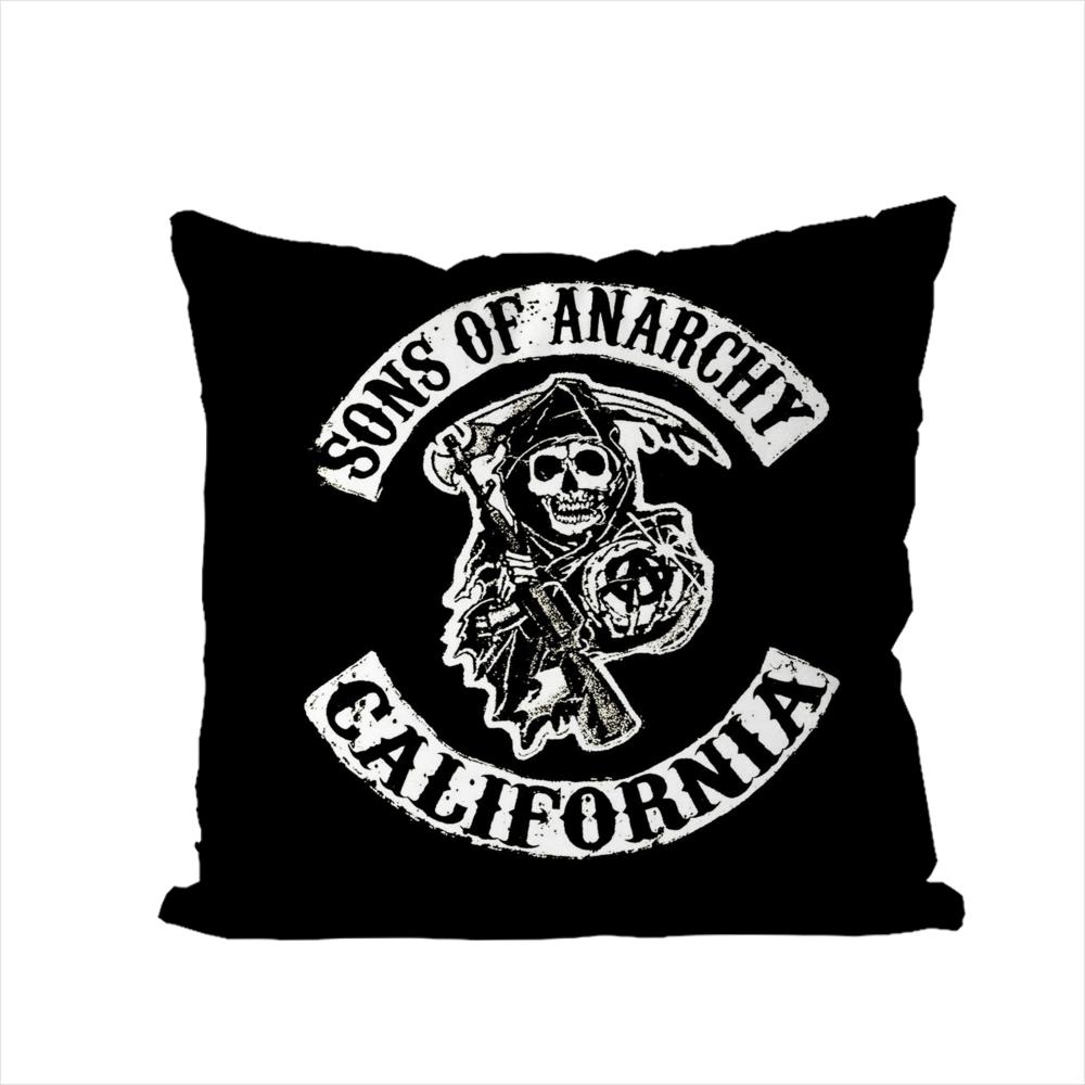 

SSons Of Anarchy Pillow Case For Car Sofa Decorative Home Doublesided Print Plush Square Throw Pillow Cushion Cover 30x30cm
