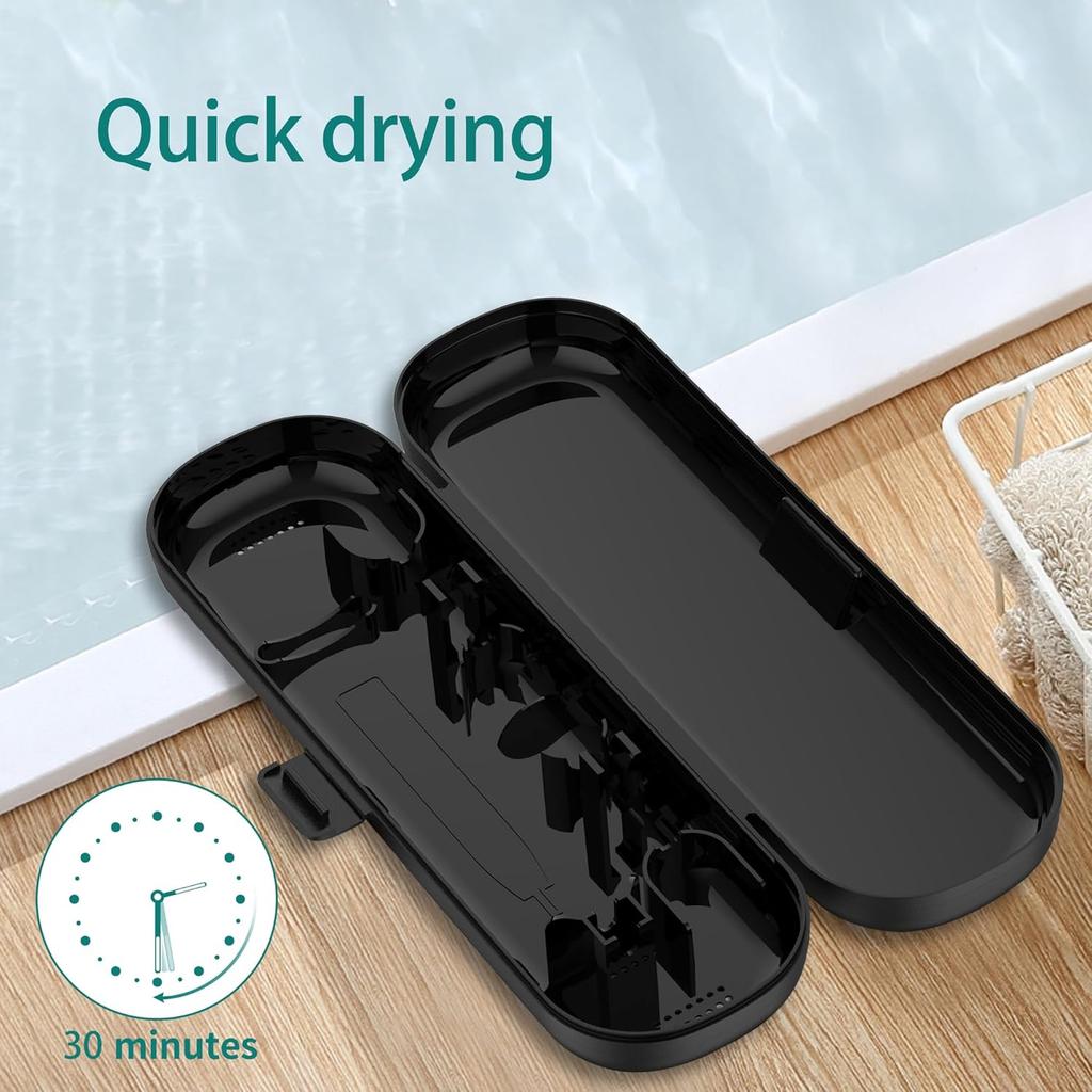 Easily Cleaned Electric Toothbrush Travel Container Case Healthier Intended for Oral-B PRO SMART GENIUS SERIES for Aquasonic Black Series for Philips