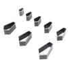 8pcs Leather Die Cutter Hollow Punching Tool Diamond Shape Cutting Mold Punching Die Set for Bag