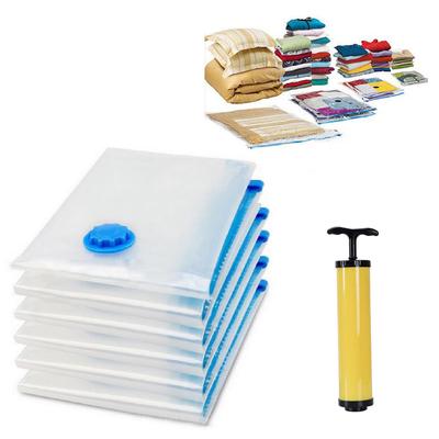 Transparenter Organizer-Beutel, Vakuum-Aufbewahrungsbeutel mit Pumpe, zum Versiegeln, praktisch, universell, komprimiert, platzsparend, 9 Größen, manuell handgefertigt