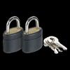 Lot de 2 cadenas à clés Key locks 4 NOIR
