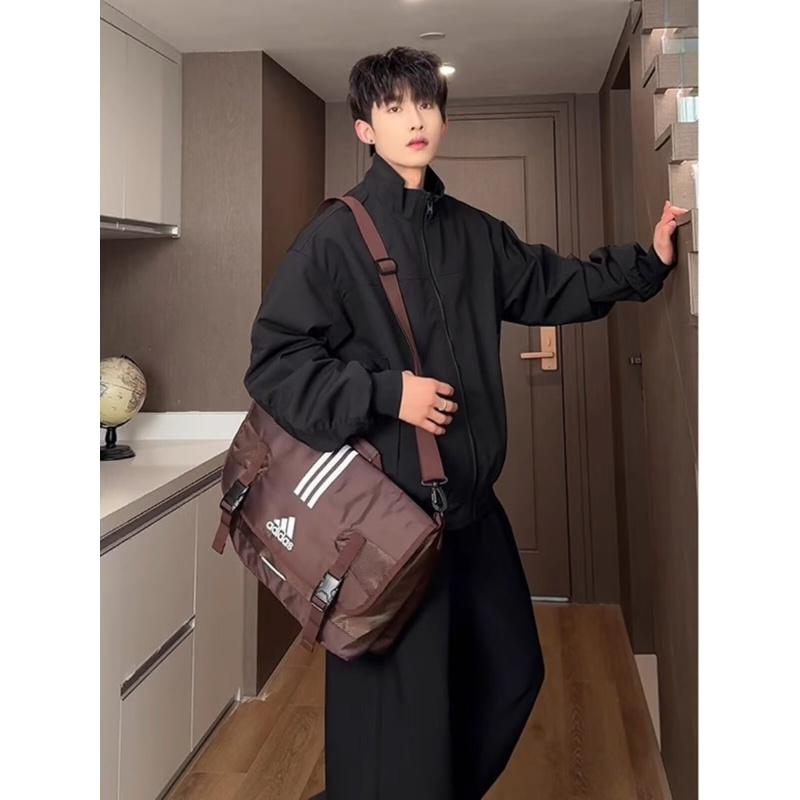 2026 New Men's Spring Casual Versatile Stand Collar Loose Workwear Jacket