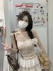 Koreanisches Sommer-Schlankheits-Bustier mit Spitzenbesatz und Polsterung