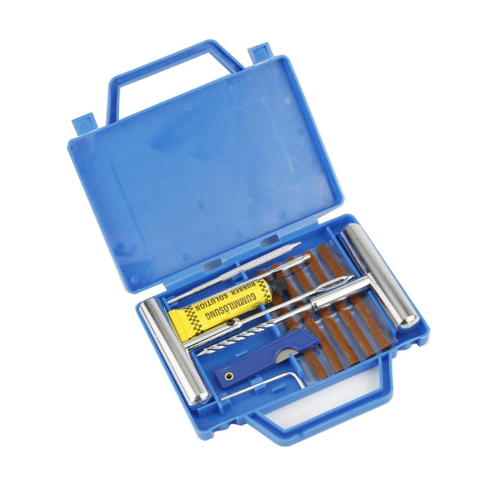 Emergency Tire Repair Kit: Vacuum Patches & Rubber Strips for Cars, Motorcycles, & EVs