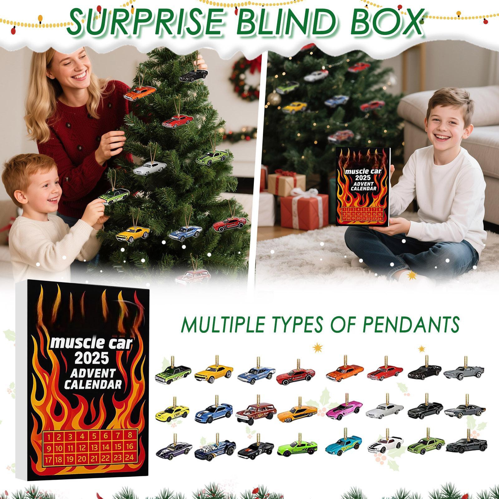 

2D Плоская Коробка Самолет 24 шт. Серия Адвент-календарь Рождественский Отсчет One Size