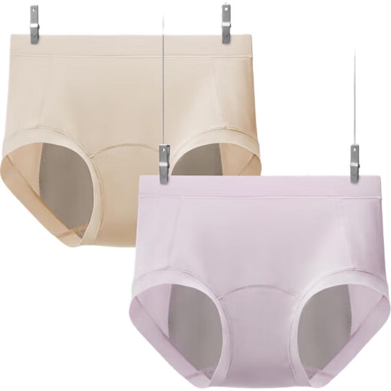 

Bananain 509A Women s Seamless High-Waist Modal Period Underwear 2-Pack M