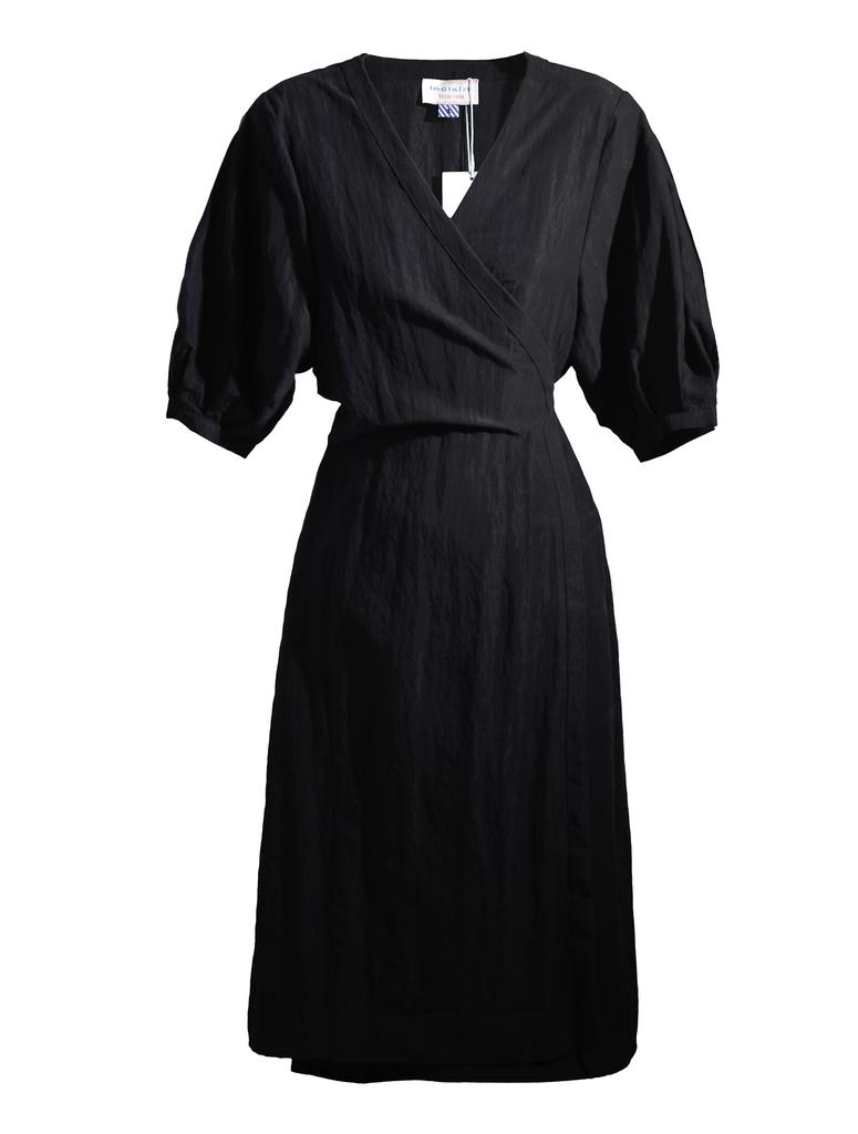 Aiemkeulleeo Elbon Beach Robe Dress Black