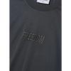 FREEDOM Logo Mesh Oversized T-Shirt (Dark Gray)