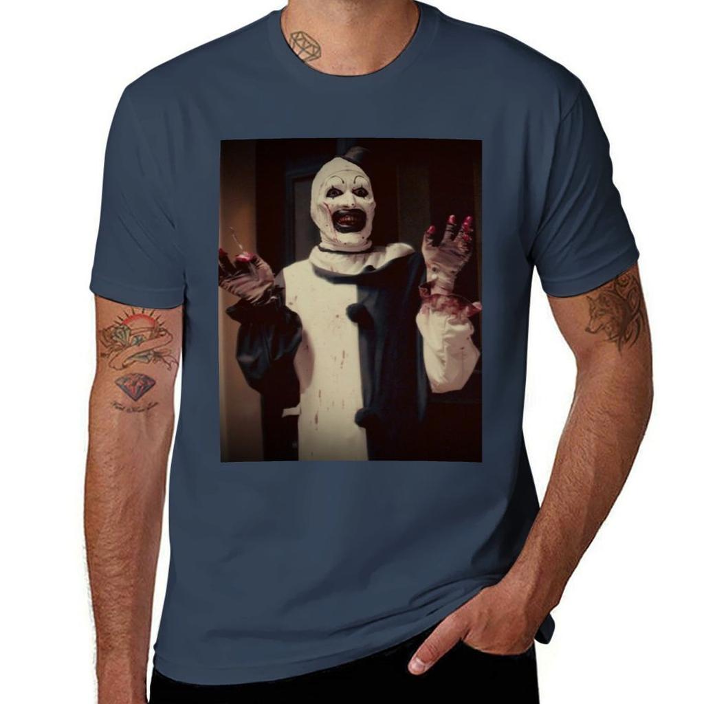 Terrifier Movie Horror Art The Clown Tshirt Basic Short Sleeve For Unisex Tshirt