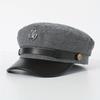 Cross-border Navy Hat British Style Beret for Men and Women Winter Versatile Decorative Fashion Hat