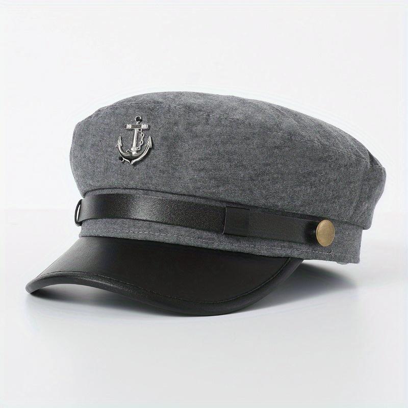 Cross-border Navy Hat British Style Beret for Men and Women Winter Versatile Decorative Fashion Hat