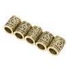5pcs Fashionable Beard Hair Beads Hair Beard Pendant Bracelet Antique DIY Hair Accessory