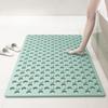 Bathroom Mat with Suction Cup Round Hole Design Non Slip Anti Fall Bathroom Mat Massage Ring Quick Drain Bathroom Toiletries