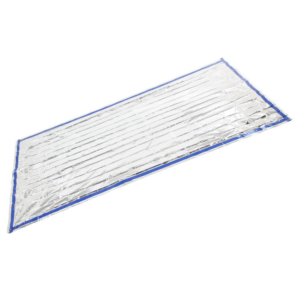 Survival Blanket Waterproof Foldable Emergency Thermal Blanket for Outdoor Camping Hiking Silver 200x100cm