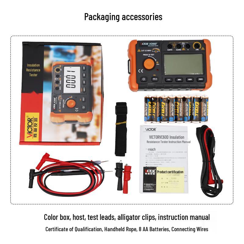 VICTOR Digital Insulation Tester (CN version)